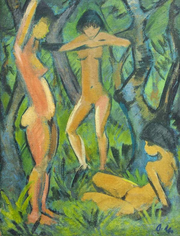 three-nudes-in-the-forest-otto-mueller
