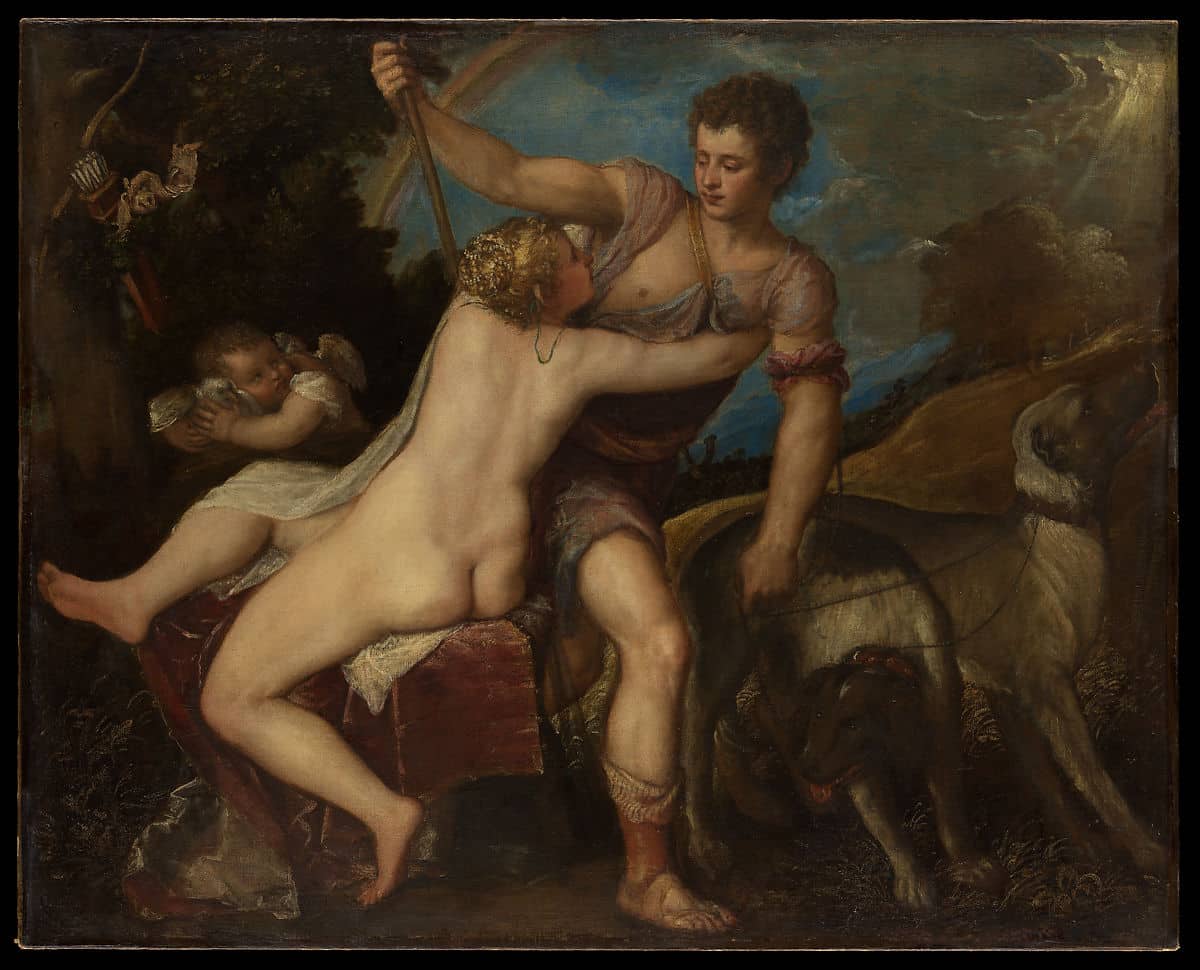 Venus and Adonis 1550s Titian Tiziano Vecellio Italian