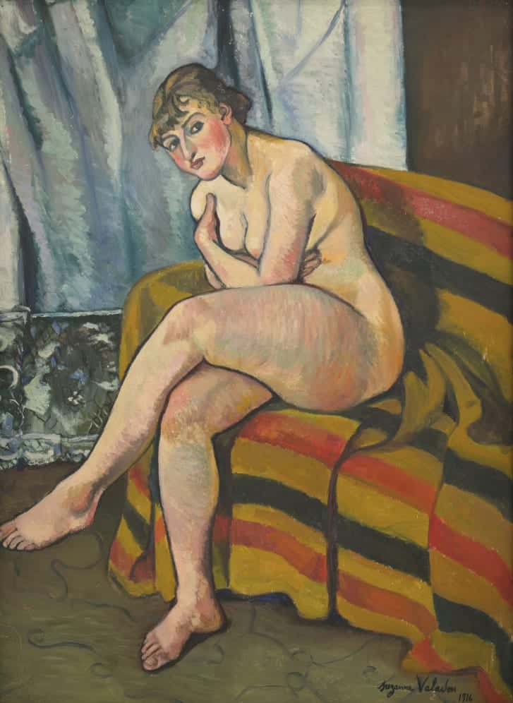 Nude Sitting on a Sofa, 1916